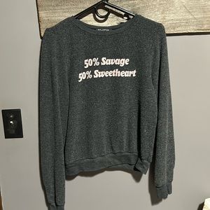 Revolve Wildfox Y2K style graphic crewneck sweatshirt